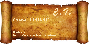 Czene Ildikó névjegykártya
