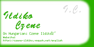 ildiko czene business card